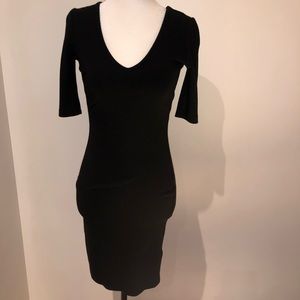 French Connection Black Midi Dress